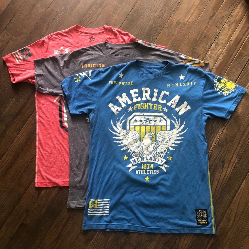 American Fighter Size Large Lot of 3 Shirts